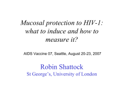 Mucosal protection to HIV-1: what to induce and how to measure it?