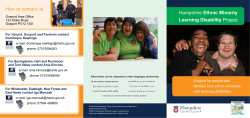 How to contact us Hampshire Ethnic Minority Learning Disability