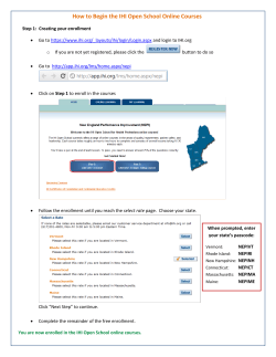 How to Begin the IHI Open School Online Courses