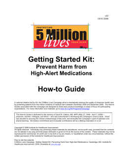 Getting Started Kit: How-to Guide Prevent Harm from