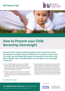 How to Prevent your Child Becoming Overweight iHV Parent Tips