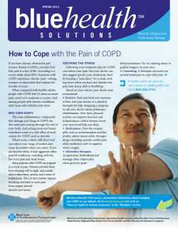 how to Cope Chronic Obstructive Pulmonary Disease