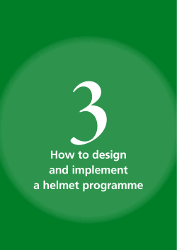 3 How to design and implement a helmet programme