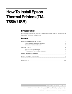 How To Install Epson Thermal Printers (TM- T88IV USB)