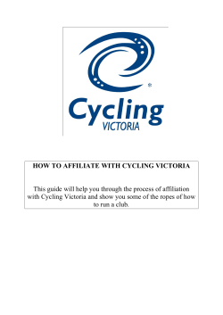 HOW TO AFFILIATE WITH CYCLING VICTORIA