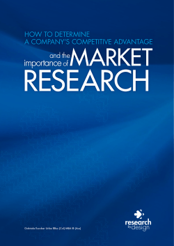 ReseaRch MaRket importance research
