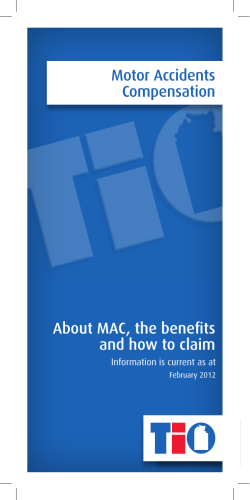 About MAC, the benefits and how to claim Motor Accidents Compensation