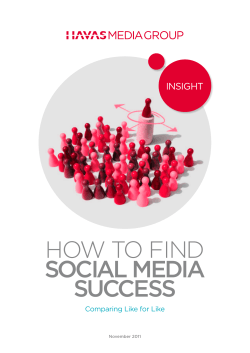 how to find social media success Comparing Like for Like