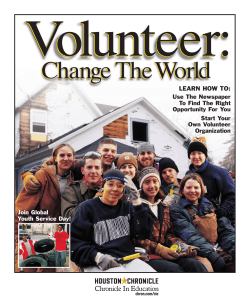 Volunteer: Change TheWorld