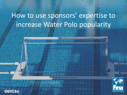 How to use sponsors’ expertise to increase Water Polo popularity