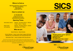 SICS Where to find us How to contact us Opening Times