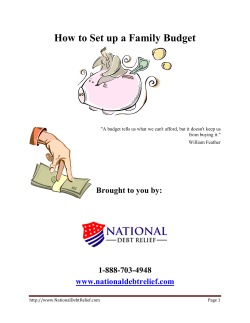 How to Set up a Family Budget