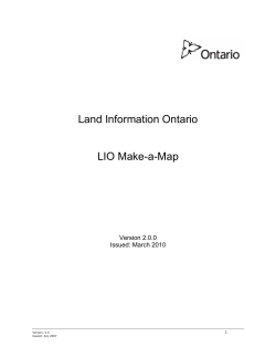 Land Information Ontario LIO Make-a-Map Version 2.0.0
