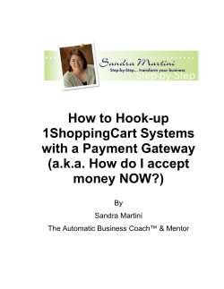 How to Hook-up 1ShoppingCart Systems with a Payment Gateway