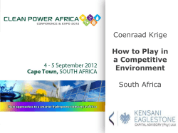 Coenraad Krige  South Africa How to Play in