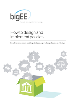 How to design and implement policies