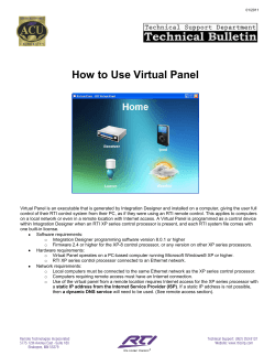 How to Use Virtual Panel