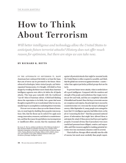 How to Think About Terrorism