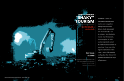 tOurism &ldquo;shaky&rdquo; How to rebuild a destination