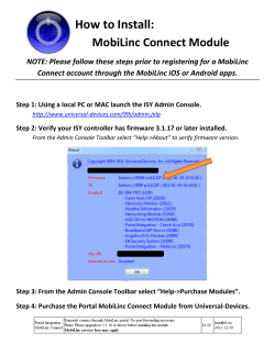 How to Install: MobiLinc Connect Module