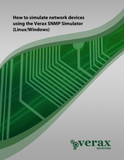 How to simulate network devices using the Verax SNMP Simulator (Linux/Windows)