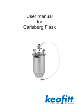 User manual for Carlsberg Flask