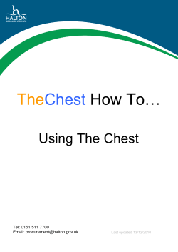 The Chest How To…