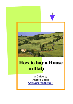 How to buy a House in Italy  A Guide by