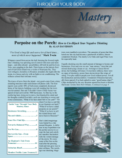 Porpoise on the Porch: September 2008 How to Un-Hijack Your Negative Thinking