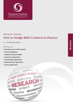 How to Design R&amp;D Contracts in Practice hure oc Br