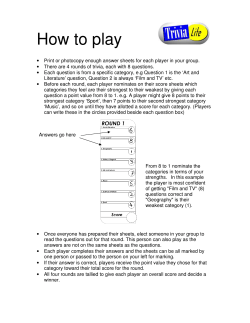 How to play