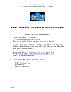 How to Change Your Child’s Medicaid Healthy Options Plan