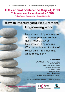 How to improve your Requirement Engineering work