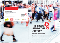 HOW TO CONTACT THE SOCIAL INNOVATION FACTORY?