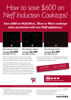 How to save $600 on Neff Induction Cooktops!