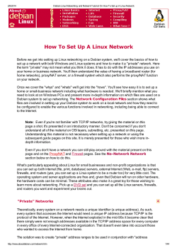 How To Set Up A Linux Network