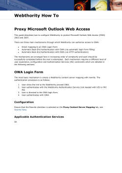 Webthority How To Proxy Microsoft Outlook Web Access