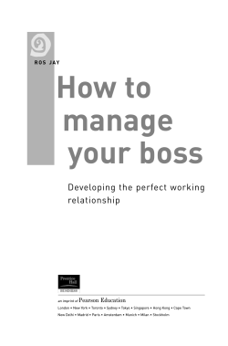 How to manage your boss q