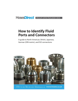 How to Identify Fluid Ports and Connectors