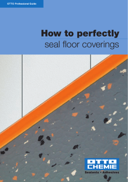 How to perfectly seal floor coverings  1