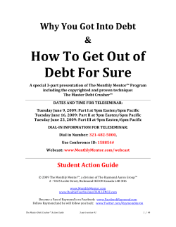 How To Get Out of  Debt For Sure  Why You Got Into Debt   &amp;  