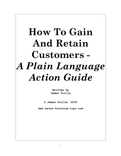 How To Gain And Retain Customers -