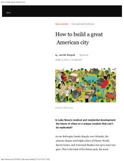 How to build a great American city