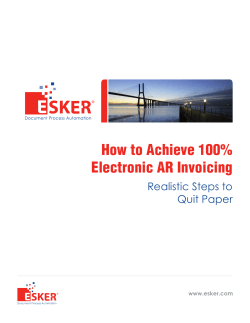 How to Achieve 100% Electronic AR Invoicing Realistic Steps to Quit Paper