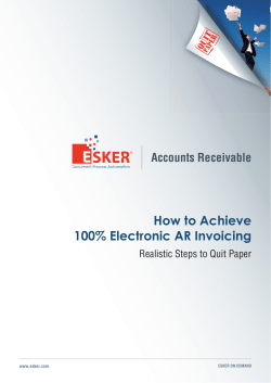 How to Achieve 100% Electronic AR Invoicing Accounts Receivable