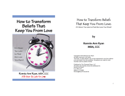 How to Transform Beliefs That Keep You From Love:  by 