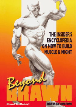 Beyond Brawn - The Insiders Encyclopedia on How to Build Muscle