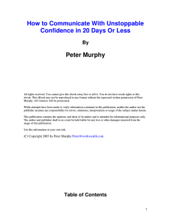 How to Communicate With Unstoppable Confidence in 20 Days Or Less