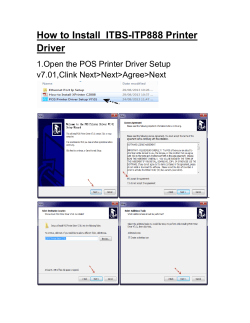 How to Install  ITBS-ITP888 Printer Driver v7.01,Clink Next&gt;Next&gt;Agree&gt;Next