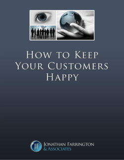 How to Keep Your Customers Happy